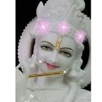 White Marble Krishna statue